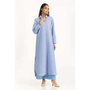 Vestido Camisero Casual Elegante de Tallas Grandes con Botones XS-3XL, Tejido Teñido en Hilo Lavable, Estilo Modesto, Largo hasta la Rodilla o al Suelo, para Ocasiones Diurnas - Product Image 4