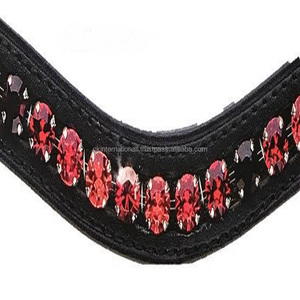 Cristales multicolores personalizados Mega Bling con incrustaciones de canal vacío, banda de cuero para cejas de caballo en todos los tamaños personalizados, formas y colores - Product Image 1