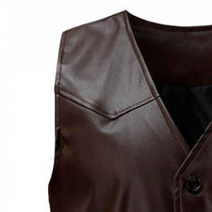 Chaleco de Cuero para Hombre, el Mejor Producto de Invierno, Ropa Casual para Exteriores, Transpirable, de Alta Calidad, Estilo Personalizado - Product Image 6