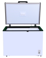 Congélateur électrique AC 220V50Hz, compresseur d'épaisseur moussante à porte unique, ventilateur de refroidissement à lumière LED