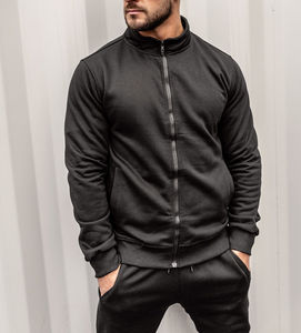 Chándal XXL personalizado para hombre, cuello redondo, puños acanalados, parte inferior, patrón sólido, más estampado de logotipo personalizado para invierno, conjuntos elegantes asequibles - Product Image 6