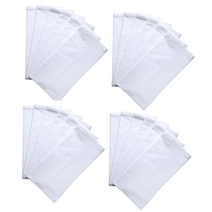 ผ้ากระสอบผ้าฝ้าย100% แบบนำกลับมาใช้ใหม่ได้ผ้าคลุมโต๊ะแบบเรียบผ้าทอสีขาวสำหรับใช้ในครัว70x70cm อุปกรณ์เสริมผ้าเช็ดปาก - Product Image 3