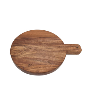 <b>Set</b> of 2 Acacia Wood Rectangle Chopping Board With Handle Natural <b>Colour</b> Classic Design Cutting Board for Kitchen Accessories - Product Image 5