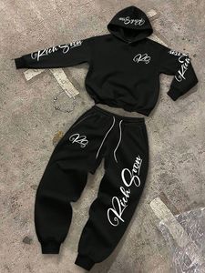 Fabrication professionnelle de survêtements pour hommes en molleton 100% coton de haute qualité, confortables et imprimés, pour l'hiver - Product Image 2