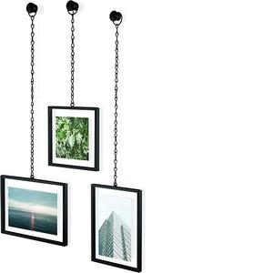 Marco de fotos de Metal colgante para pared, soporte de lujo con cadena para oficina, sala de estar, mesa, decoración superior, regalo de boda - Product Image 5