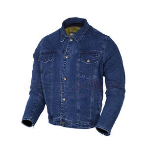 Vêtements de sport coupe-vent personnalisés pour hommes vente entière veste en jean pour la moto pour les amateurs de moto - Product Image 1
