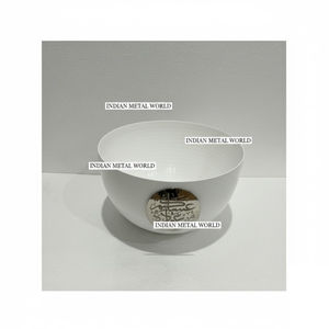 Tazón Decorativo de Centro de Mesa con Borde Ondulado de Metal Dorado de Diseño Moderno al por Mayor, Tazón de Aluminio para Servir Frutas, Decoración de Mesa para el Hogar, Regalo - Product Image 3