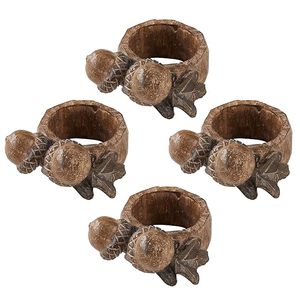 Servilletero de resina antigua con servilletero de bellota natural para fiesta, boda, Navidad y Año Nuevo - Product Image 6