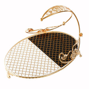 มาใหม่มองแฮนด์เมดเสิร์ฟจานงานแต่งงานโต๊ะตกแต่งจัดเลี้ยงเสิร์ฟถาดในราคาต่ําสุด - Product Image 2