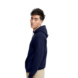 เสื้อฮู้ดผู้ชายไซส์ใหญ่ ผ้าถักกันยับ น้ำหนักปานกลาง ผ้าฝ้ายฟลีซ 100% เสื้อสเวตเชิ้ตลำลอง อุ่นสบายสำหรับฤดูหนาว - Product Image 5