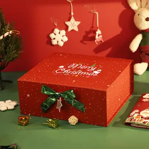 कस्टम लक्जरी गर्म बिक्री पेपर बैग बॉक्स क्रिसमस उपहार बक्से पैकेजिंग क्रिसमस उपहार बॉक्स