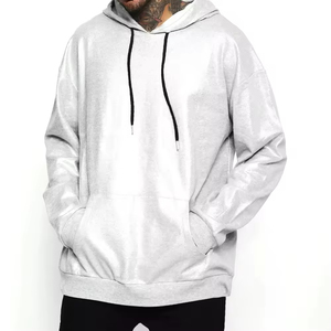 Nouvel arrivage de sweats à capuche streetwear surdimensionnés pour hommes Logo personnalisé Manches longues brodées Design 100% coton écologique - Product Image 3