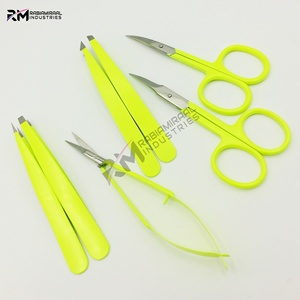 ชุดแหนบคิ้ว RMI รุ่นยอดนิยม สีเหลืองเคลือบผง / ปลายสีเงิน / สำหรับเล็บ / หนังกำพร้า / กรรไกรสปริง - Product Image 3