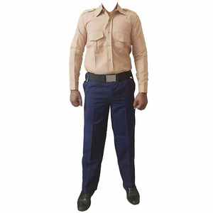 Ensemble uniforme de garde personnalisé OEM en tissu durable en deux pièces pour le personnel travaillant à la porte de réception ou dans le hall d'entrée - Product Image 1