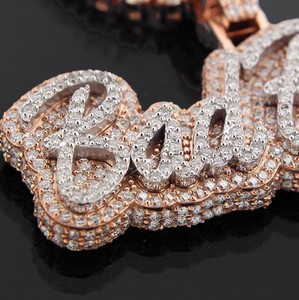 Collier Pendentif Super Élégant Or Argent Diamant avec Breloques Pierres de Luxe pour Célébration d'Anniversaire – Prix Raisonnables Disponibles - Product Image 4