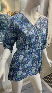 Tunique indienne pour femmes, robe longue bohème, maxi, tissée, 100% coton, vêtements de plage de créateur d'été, taille naturelle, vente en gros - Product Image 2