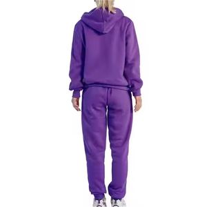 Survêtement d'hiver à capuche pour homme, ensemble polaire personnalisé, pantalon de survêtement respirant rouge - Product Image 5