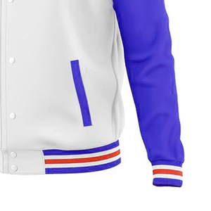 Fabricante personalizado Chenille parches bordados polar béisbol cuero mangas Letterman invierno cuero Varsity chaqueta - Product Image 6