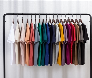 เสื้อยืดแขนสั้นสำหรับผู้ชายผ้าคอตตอน18สี Gsm100 190ล้วนสำหรับผู้ชาย - Product Image 5