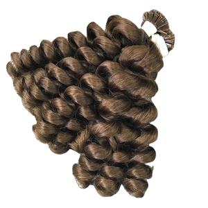 Venta al por mayor Bouncy Curl FLAT-TIP Gran Stock de calidad superior Virgin Hair 100% Virgin Hair, Vietnamese Raw Hair - Product Image 1