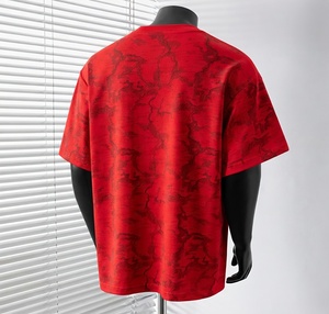 Camiseta Extra Grande con Estampado de Mármol Negro para Hombre, Servicio de Diseño Personalizado, Moda Urbana, Estilo Hip Hop, Material Suave y Transpirable - Product Image 2
