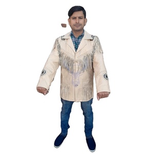 Chaqueta de cuero de ante de vaquero occidental para hombre Chaqueta de cuero de vaquero de invierno para hombre más vendida - Product Image 1