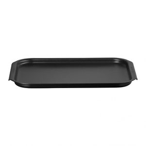 Plateau artisanal en métal décoratif, couleur noire, service de qualité supérieure, mariage, écologique, léger, design contemporain raffiné - Product Image 3