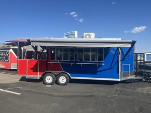 NUEVO Remolque de Comida de 8.5' x 20' con Plataforma de 5'… Remolque de Comida para Eventos, Camión Restaurante, Catering, Barbacoa - Product Image 1
