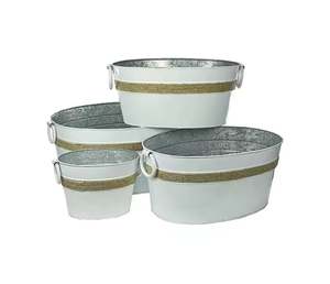 Macetas galvanizadas de forma y tamaño personalizados, macetas y macetas elegantes para uso en jardín doméstico a precio competitivo - Product Image 6