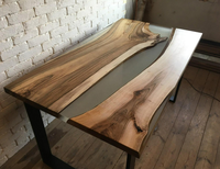 Well Nouvelle arrivée Table à manger en résine époxy et en bois personnalisée et collection de meubles en bois et magasin de meubles de salle à manger