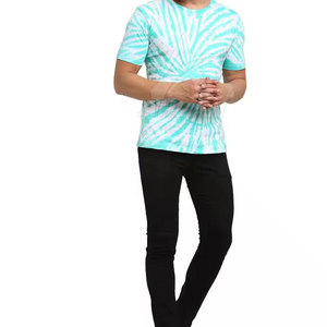 Factory Direct Supply Casual Style Men Tie <b>Dye</b> T Shirts Breathable Wear Durable <b>Material</b> Tie <b>Dye</b> T Shirts - Product Image 2