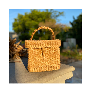 Hot Sale Women's Water Hyacinth Handmade Bag 100% Water Hyacinth Bag Straw Bag Seagrass <b>Handbags</b> Vietnam - Product Image 2