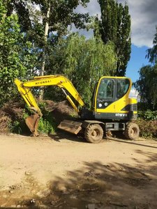 เครื่องขุด R60W-9S มีล้อฮุนไดมือสองขนาดเล็ก6ตันอะไหล่มอเตอร์ - Product Image 3