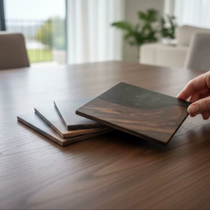 Highly Demanded Exclusive Luxury Square <b>Walnut</b> Coasters Set Heat Resistant Eco-Friendly for Elegant Party Table Decoration - Product Image 1