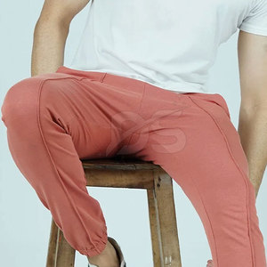 กางเกงจ็อกเกอร์ลำลองเอวกลางผู้ชาย ผ้าฝ้าย 100% เนื้อผ้าเบาสบาย ทรงหลวม บริการ OEM สำหรับชุดลำลองประจำวัน - Product Image 4