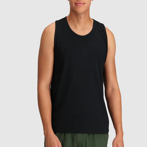 Camiseta sin mangas personalizada para hombre, al por mayor, informal, deportiva, de algodón, cómoda, transpirable, ligera, para todas las estaciones, para uso diario y deportivo. - Product Image 6