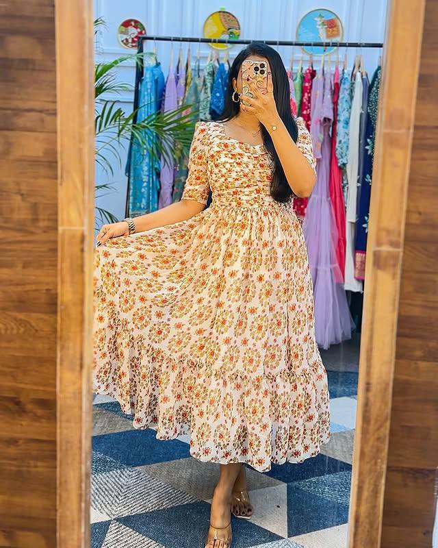 Designer Women's Full Stitched Digital Print Soft Cotton Silk One-Piece  Wedding Party Gown Indian Pakistani Adults Suit| Alibaba.com
