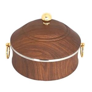 Venta al por mayor de cazuelas de madera redondas hechas a mano de estilo árabe de lujo y suministros Hotpot colección exclusiva a un precio - Product Image 1