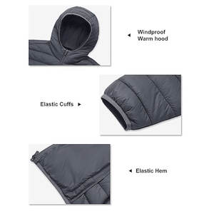 Chaqueta Acolchada con Capucha para Hombre, Elegante, Cortavientos, Térmica, Aislante, para Senderismo, Campamento y Viajes en Clima Frío al Aire Libre - Product Image 6