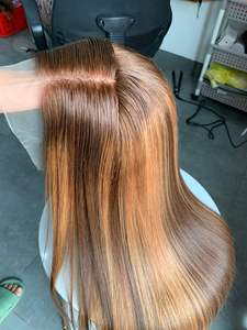 Venta al por mayor de una sola trama vietnamita cabello humano virgen HD Peluca de encaje sin pegamento para suizo HD pelucas delanteras de encaje Color hueso recto - Product Image 5