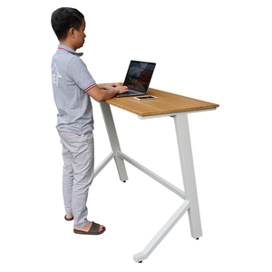 BFSTB006-StaBamboo Bureau debout au design minimaliste moderne 120x60cm avec pieds en Y, assemblage requis, pour mobilier de bureau et chambre - Product Image 1