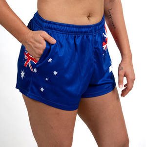 100% Polyester Sublimé Imprimé Shorts Club Rugby footy Shorts Avec Poche Brodé ou Imprimé logo Footy Shorts - Product Image 2