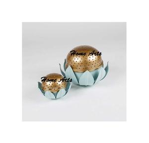 Brûleur Bakhoor en fer Lotus Design avec brûleur Mabkhar de couleur or et rose de qualité supérieure au prix le plus bas - Product Image 5