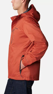 แจ็กเก็ตกันลมสำหรับกีฬากลางแจ้งของผู้ชายโลโก้แบบกำหนดเองผ้าไนลอนโพลีเอสเตอร์ขนาดใหญ่มีฮู้ดตกแต่งพิมพ์ลาย - Product Image 4