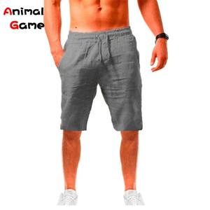 Pantalones cortos informales de algodón de alta calidad para hombre, pantalones cortos de moda ecológicos con bolsillos laterales y cremallera, pantalones cortos para correr al aire libre, servicio OEM - Product Image 6