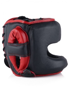 Top Premium professionnel en cuir de vachette Muay Thai Headguard Protection de la tête de boxe de haute qualité - Product Image 4