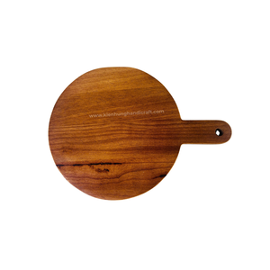 Tabla de Cortar de Madera de Caucho con Mango al por Mayor |   Logotipo Personalizado OEM Disponible - Product Image 1
