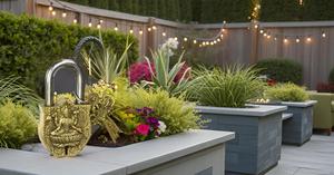 Medium Antique Handmade Brass Padlock with Maa Laxmi Idol a Stylish Lock for Your Home or Office - Product Image 4