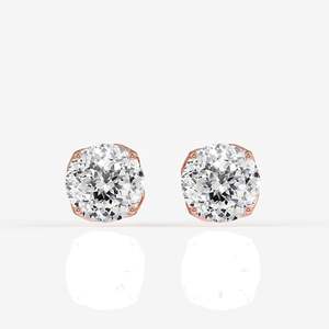 Certified Sterling <b>Silver</b> <b>Stud</b> Earrings Portuguese Cut Moissanite Diamond Twisted Unique and Elegant Jewelry - Product Image 5