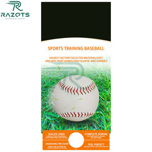 Razorts Custom Lightweight Handmade 9-Inch Professional Baseball & Softball Training Leather Baseball <b>Ball</b> - Product Image 3